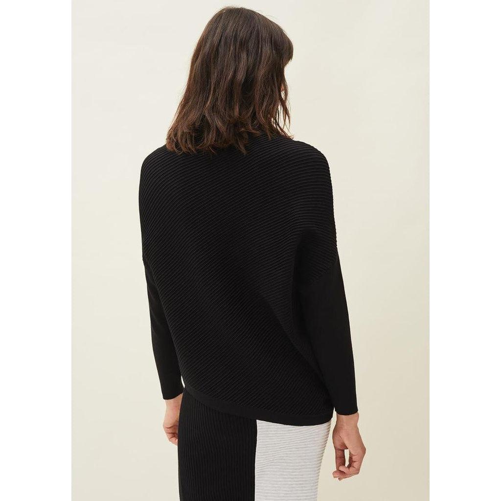 Phase Eight Flo Coloublock Knit - Black/Grey - Beales department store