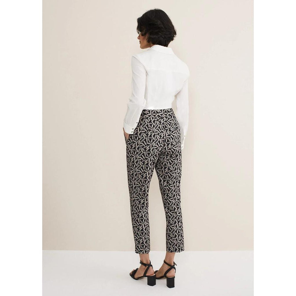 Phase Eight Fran Cigarette Trousers - Black/Stone - Beales department store