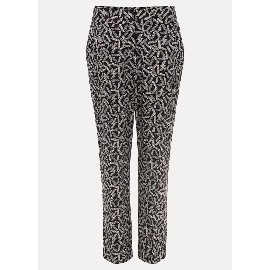 Phase Eight Fran Cigarette Trousers - Black/Stone - Beales department store