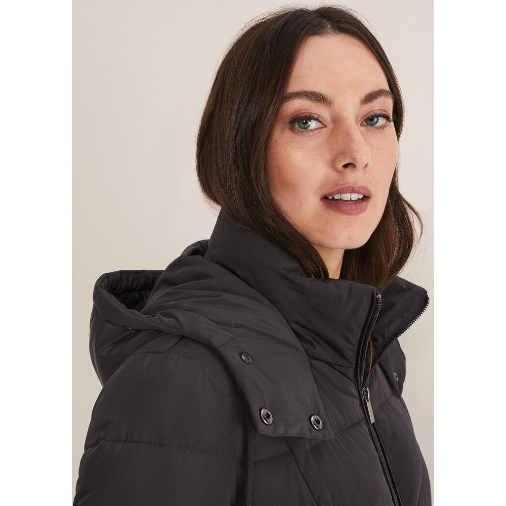 Phase Eight Georgie Maxi Puffer - Charcoal - Beales department store