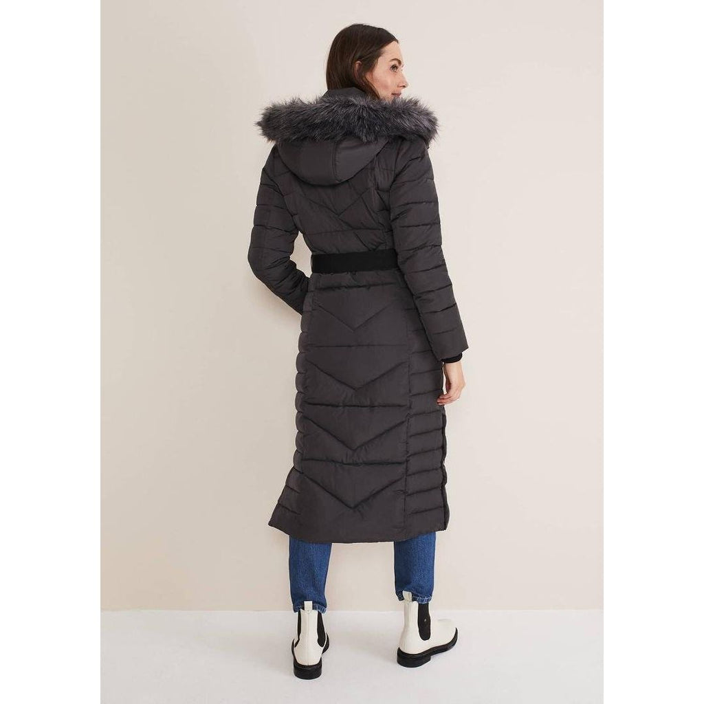 Phase Eight Georgie Maxi Puffer - Charcoal - Beales department store