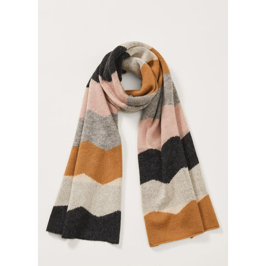 Phase Eight Gilly Wave Scarf Pink - Beales department store