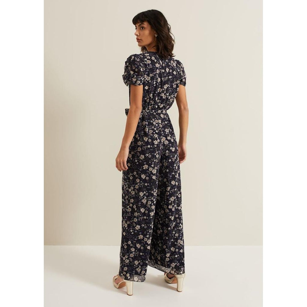 Phase Eight Helene Floral Print Jumpsuit - Multi Coloured - Beales department store