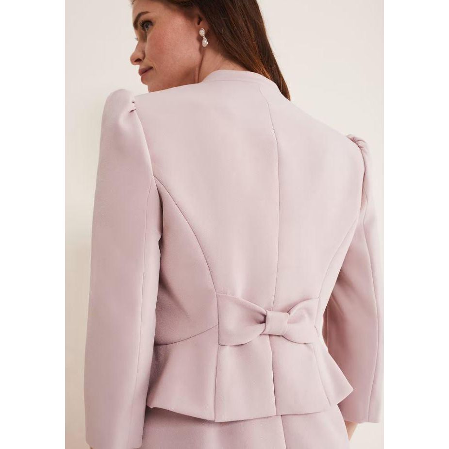 Phase Eight Isabella Bow Jacket - Antique Rose - Beales department store