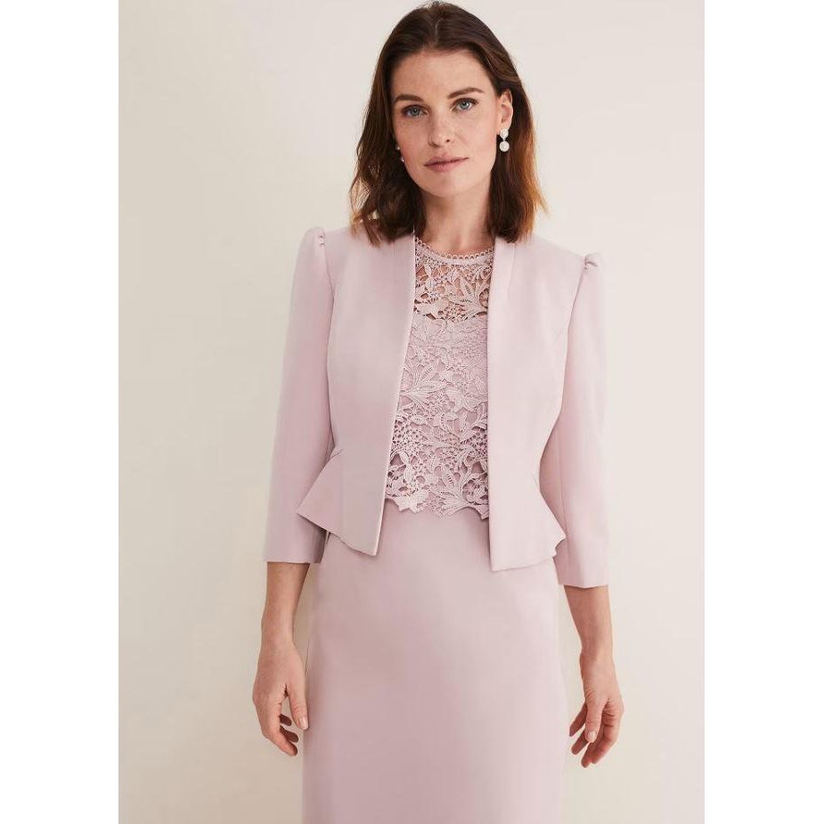 Phase Eight Isabella Bow Jacket - Antique Rose - Beales department store