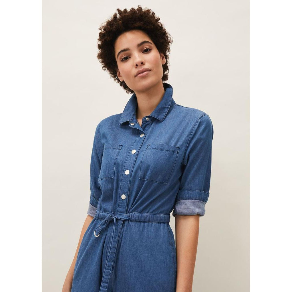 Phase Eight Jarah Denim Jumpsuit - Chambray - Beales department store