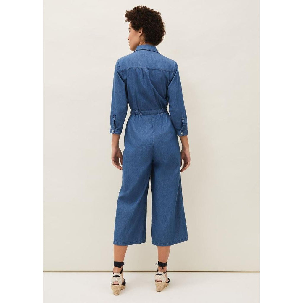 Phase Eight Jarah Denim Jumpsuit - Chambray - Beales department store