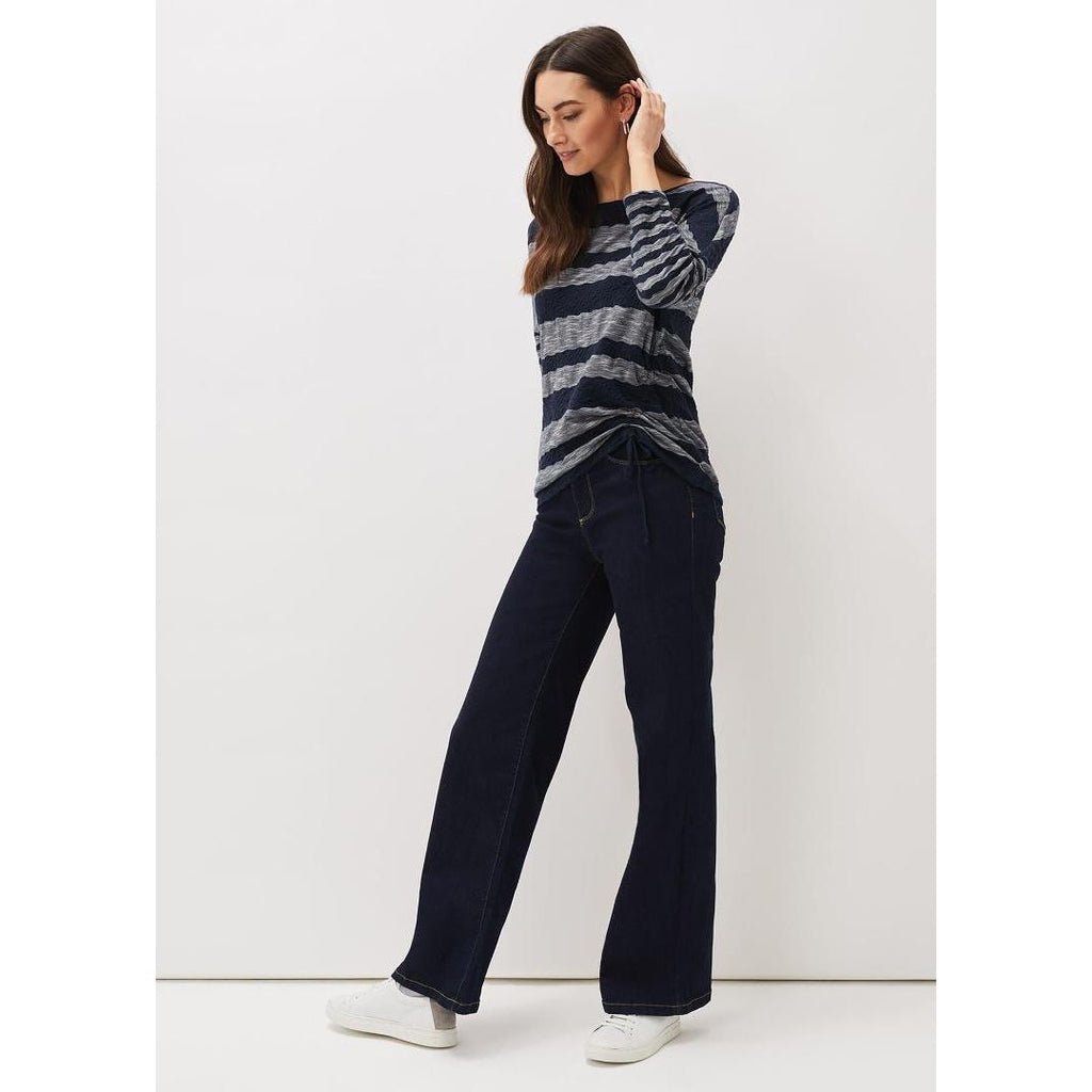 Phase Eight Jinny Stripe Top - Navy/Multi - Beales department store