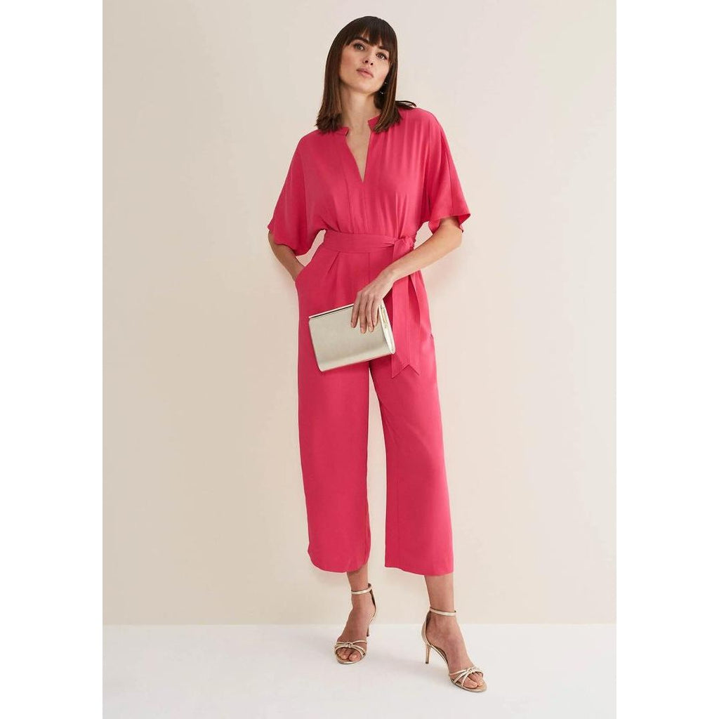 Phase Eight Jiya Batwing Jumpsuit - Pink - Beales department store