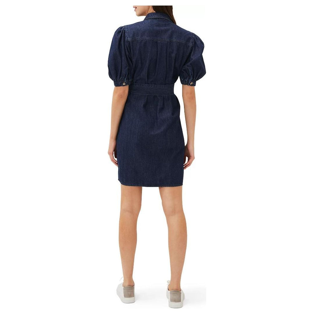 Phase Eight Josephine Denim Puff Sleeve Dress - Indigo - Beales department store