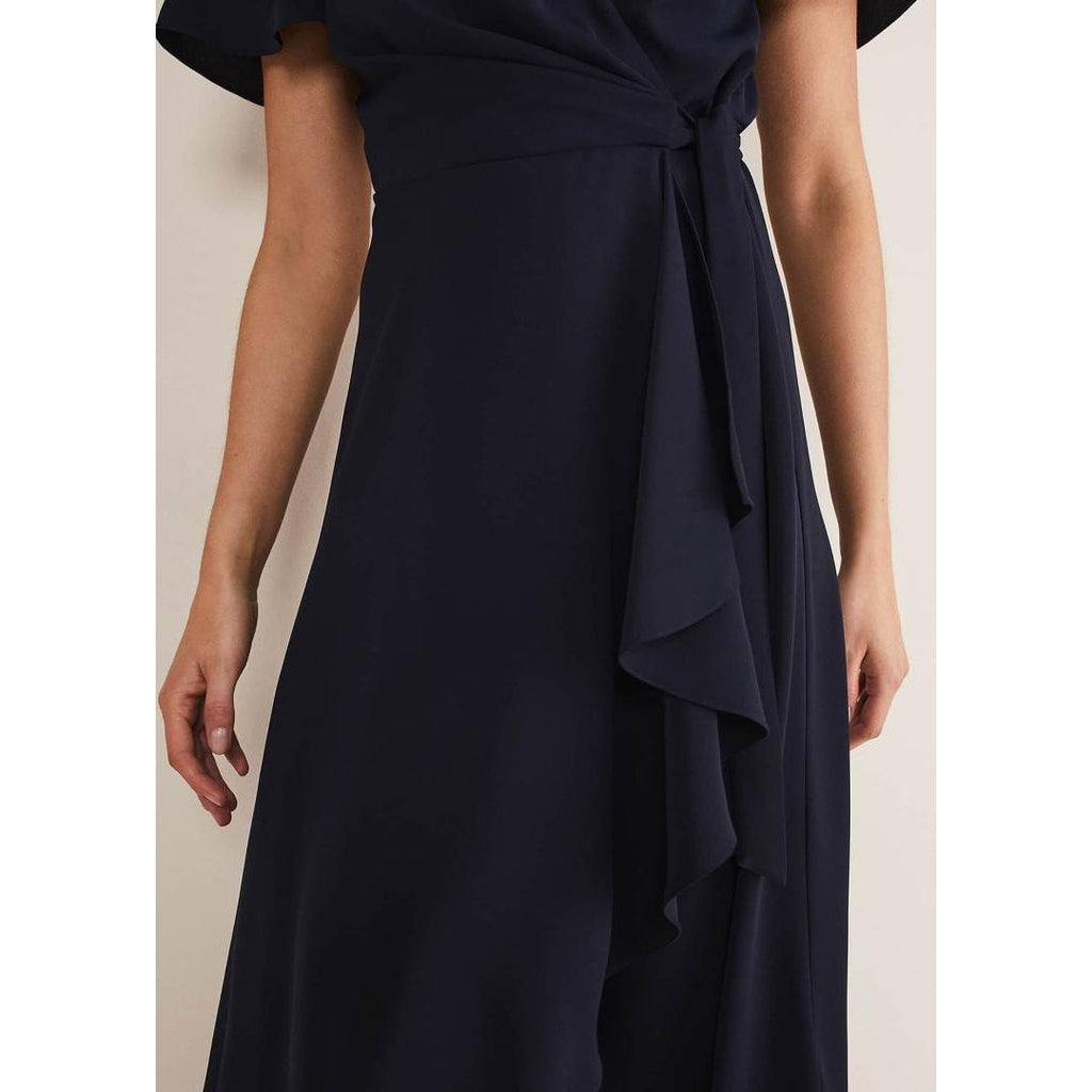 Phase Eight Julissa Frill Wrap Dress - Navy - Beales department store