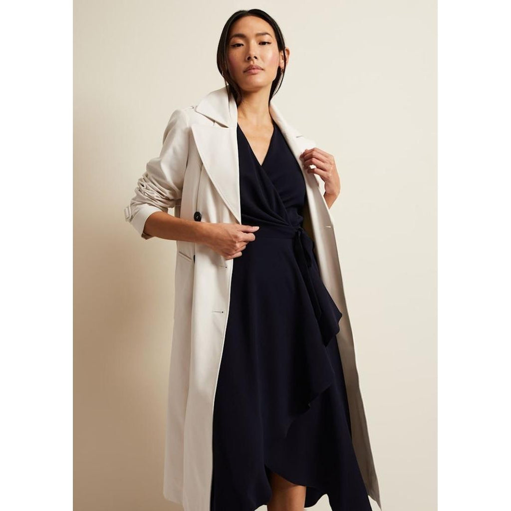 Phase Eight Julissa Navy Frill Wrap Dress - Navy - Beales department store