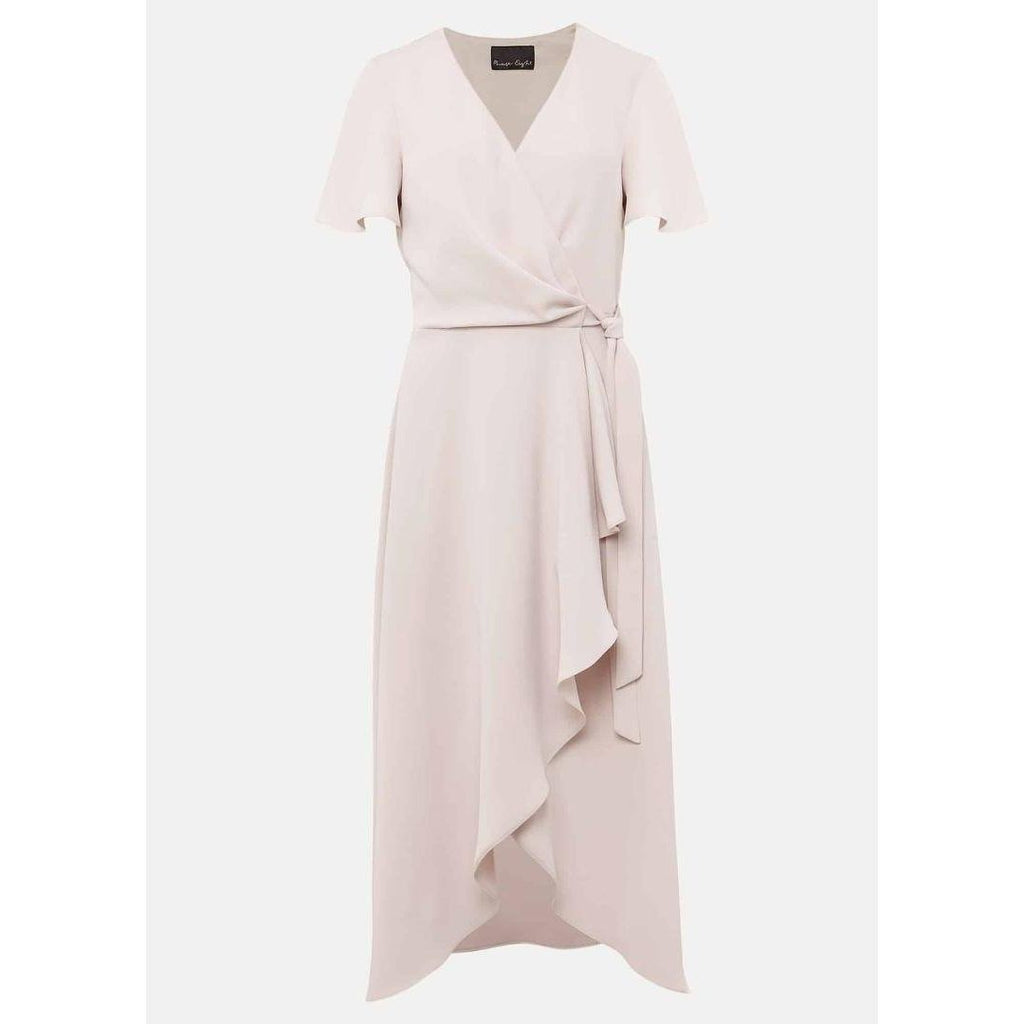 Phase Eight Julissa Ruffle Wrap Midi Dress - Cameo - Beales department store