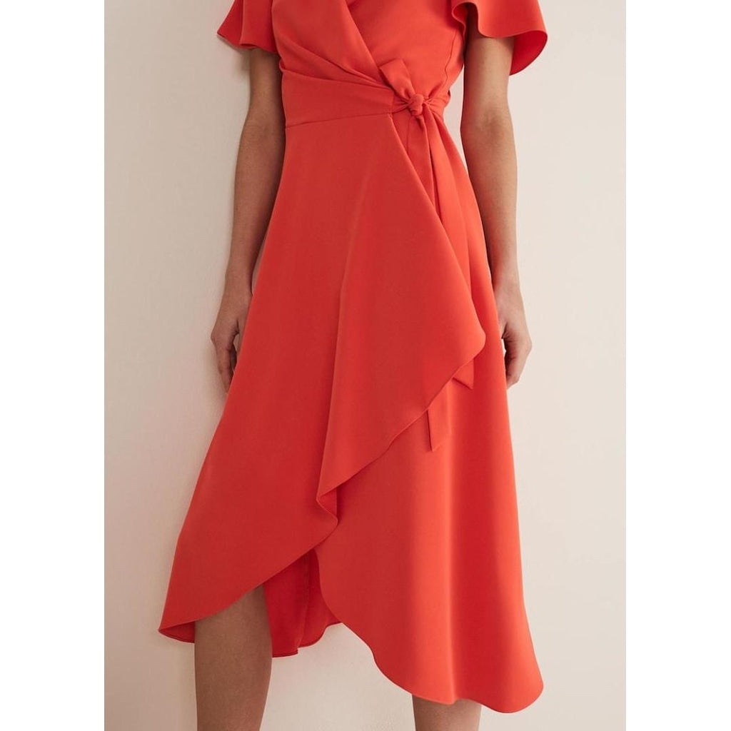 Phase Eight Julissa Wrap Dress - Vermillion - Beales department store