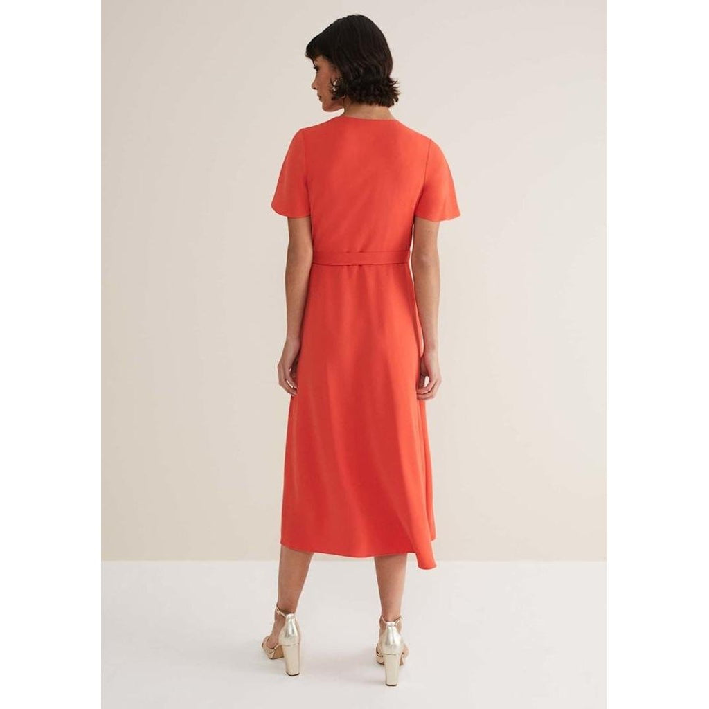 Phase Eight Julissa Wrap Dress - Vermillion - Beales department store