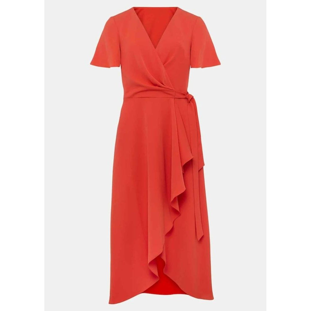 Phase Eight Julissa Wrap Dress - Vermillion - Beales department store