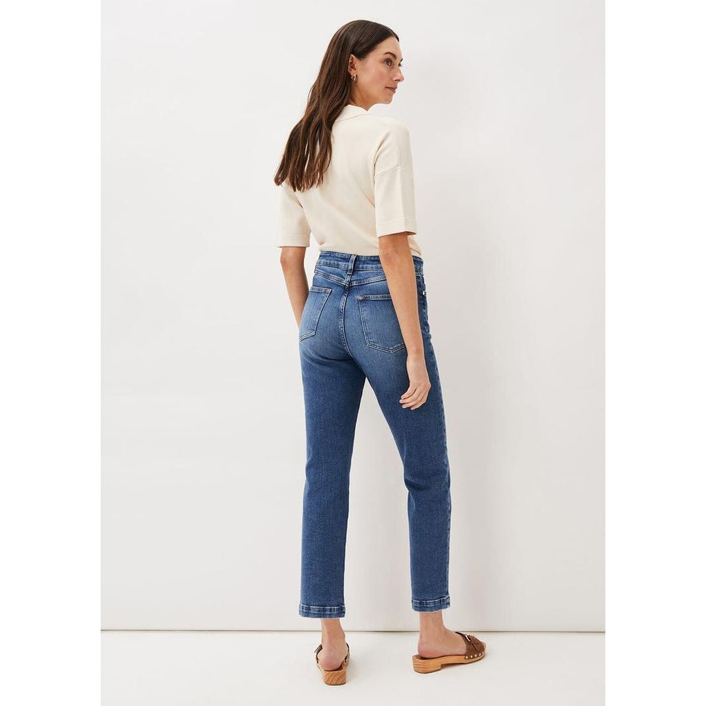 Phase Eight Karlie Straight Leg Jeans - Mid Wash - Beales department store
