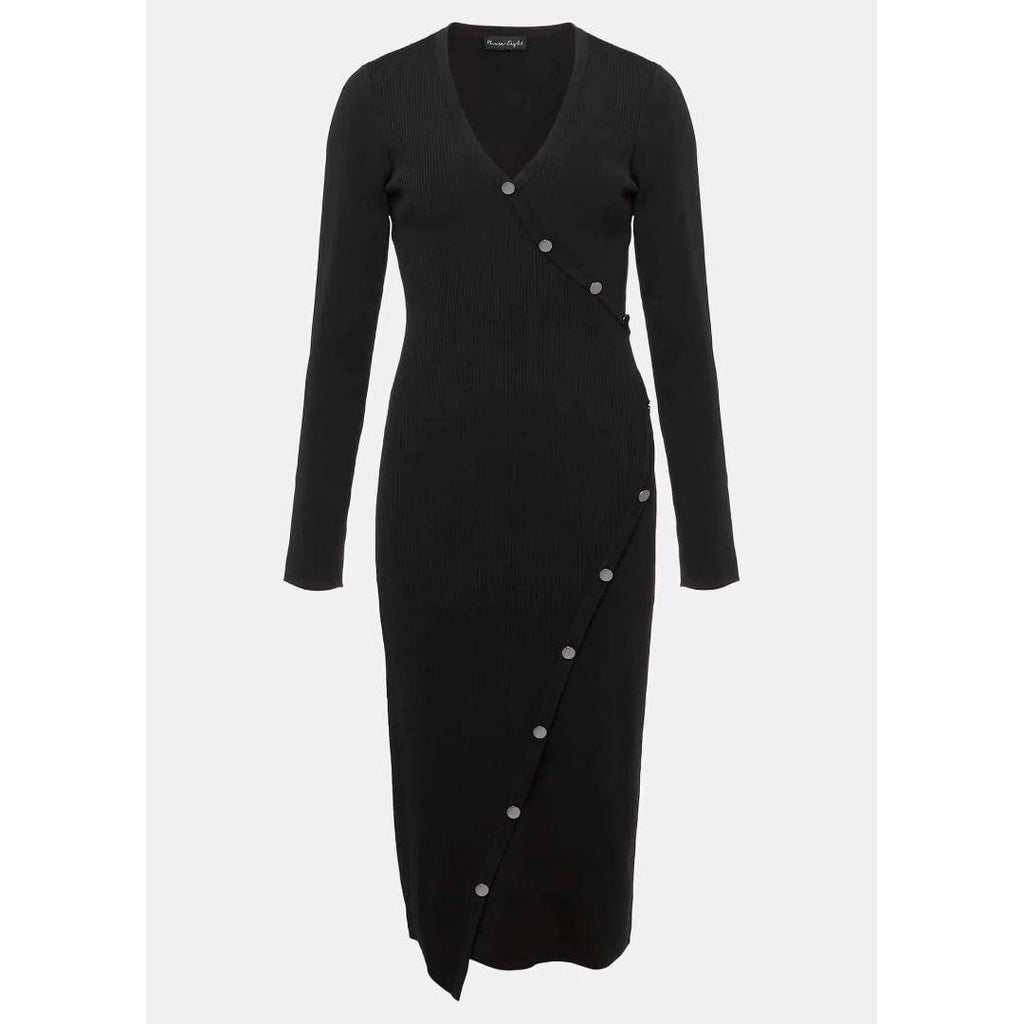 Phase Eight Kellia Black Knitted Midi Dress - Black - Beales department store