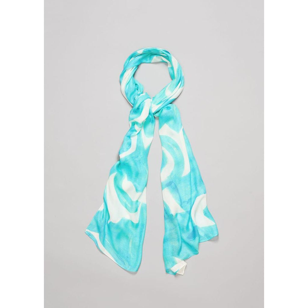 Phase Eight Kelly Printed Scarf - Blue/Pink - Beales department store