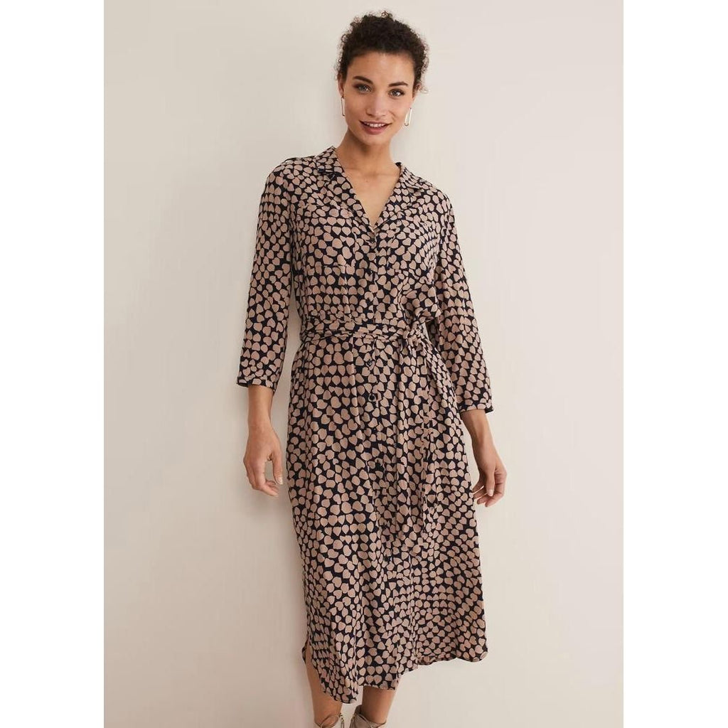 Phase Eight Kesia Utility Dress - Navy/Stone - Beales department store