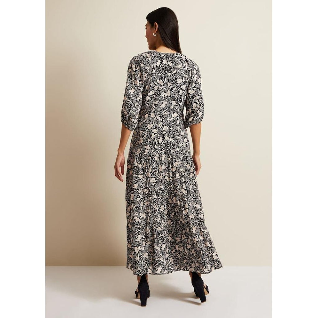 Phase Eight Kezia Floral Wrap Midi Dress - Multi - Beales department store