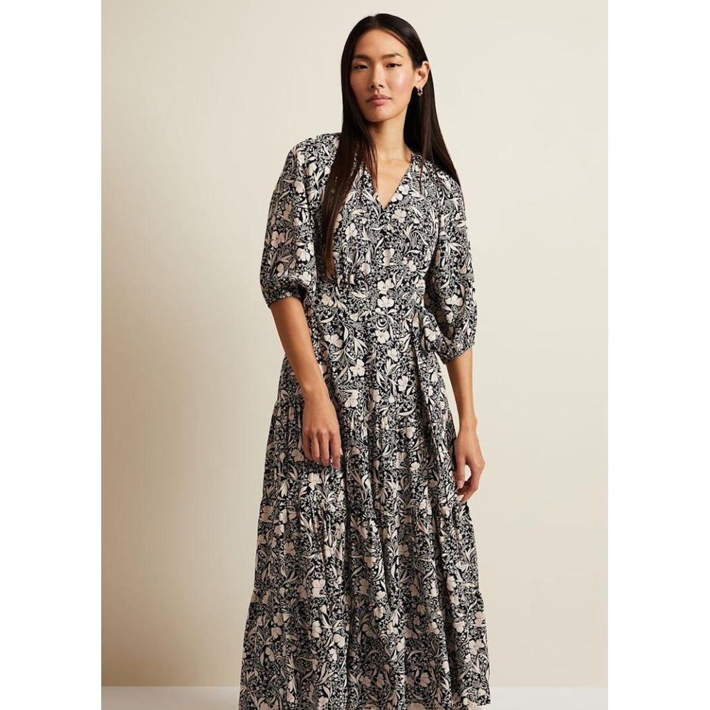 Phase Eight Kezia Floral Wrap Midi Dress - Multi - Beales department store