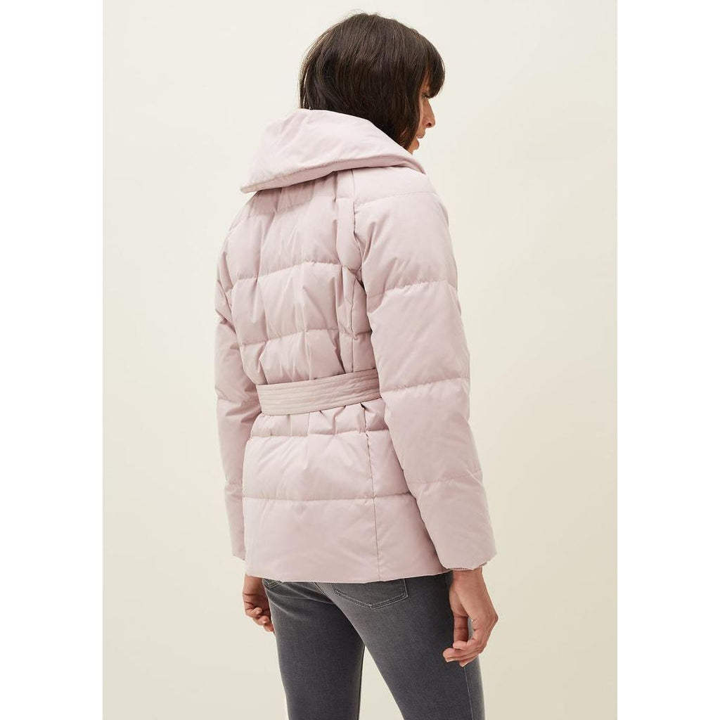 Phase Eight Kyra Short Wrap Puffer Coat - Pale Pink - Beales department store