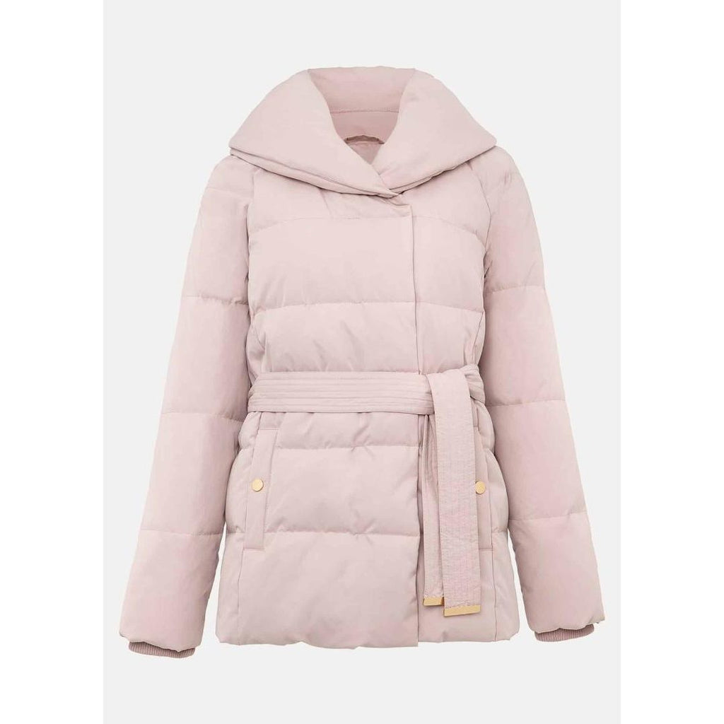 Phase Eight Kyra Short Wrap Puffer Coat - Pale Pink - Beales department store