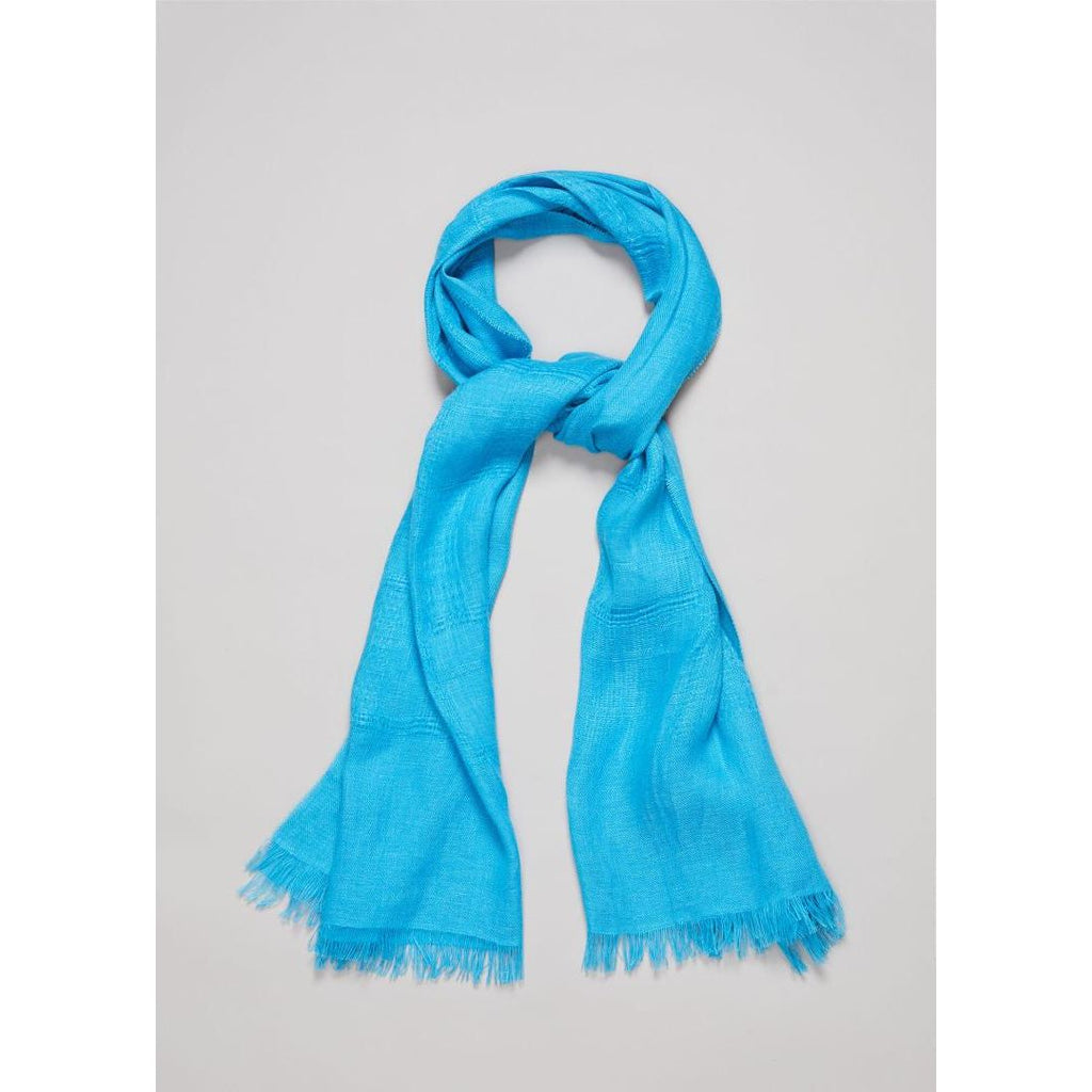 Phase Eight Laurel Linen Scarf - Blue - Beales department store