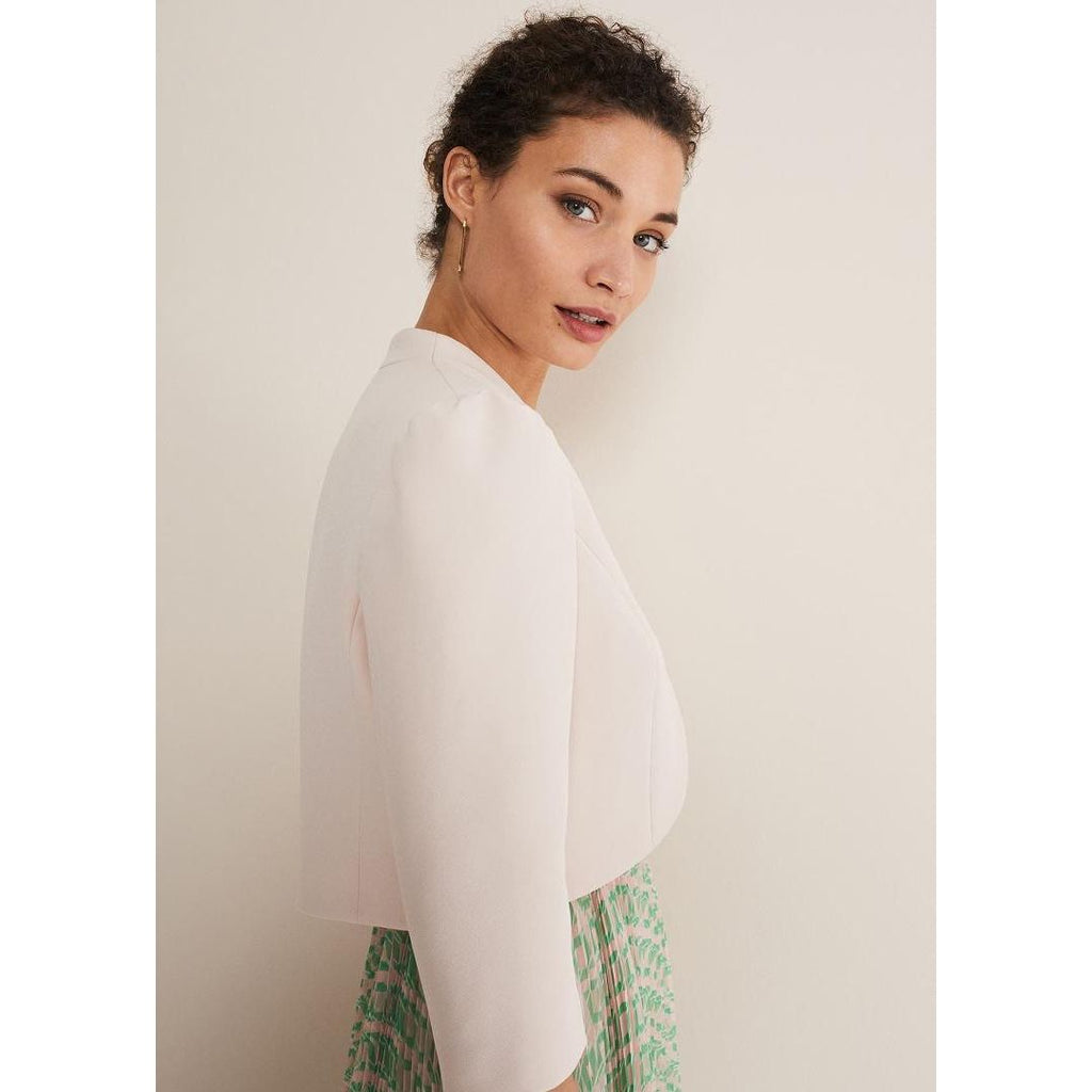 Phase Eight Leanna Cropped Jacket - Cameo - Beales department store