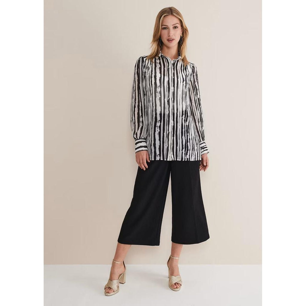 Phase Eight Leinani Mark Making Print Blouse - Black/Multi - Beales department store