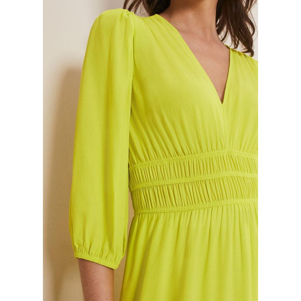 Phase Eight Lina Lime A Line Midi Dress - Lime - Beales department store