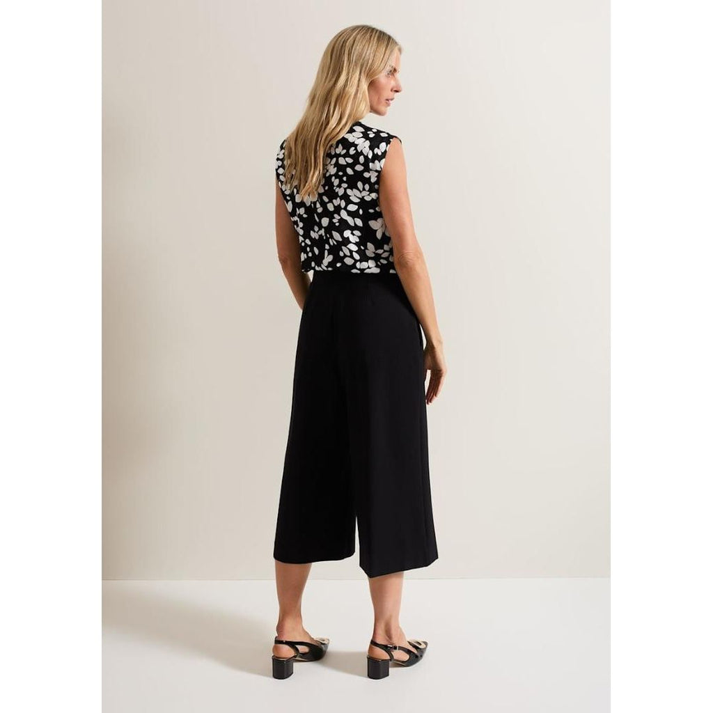 Phase Eight Lori Black Ponte Culottes - Black - Beales department store