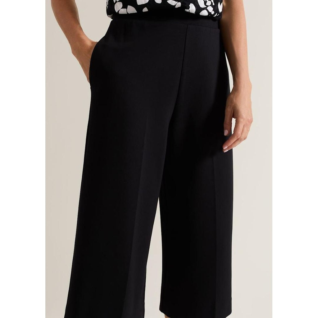 Phase Eight Lori Black Ponte Culottes - Black - Beales department store