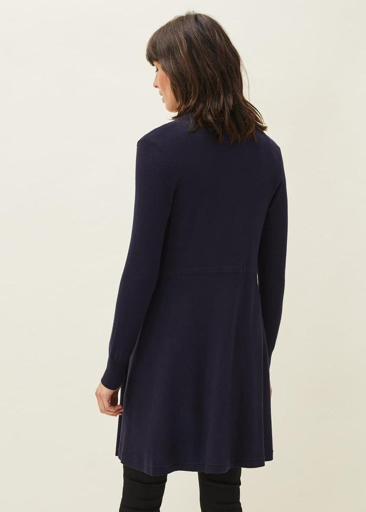 Phase Eight Louise Longline Cardigan - Navy - Beales department store