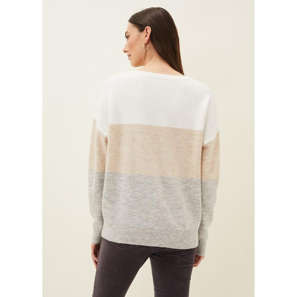 Phase Eight Lucial Cosy Stripe Knit - Multi - Beales department store