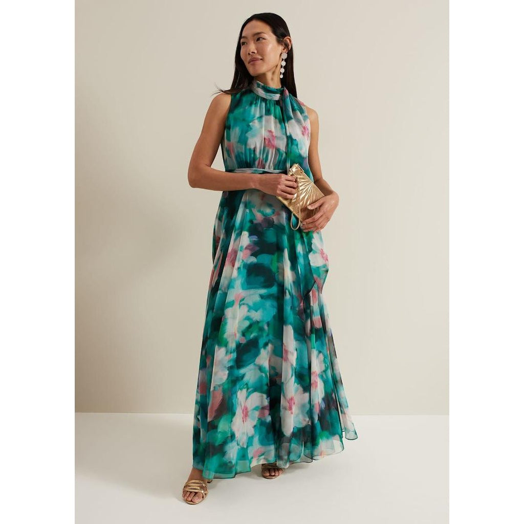 Phase Eight Lucinda Chiffon Print Maxi Dress - Multi Coloured - Beales department store