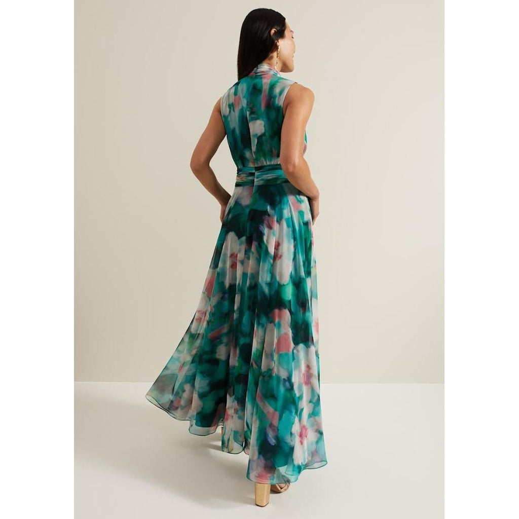 Phase Eight Lucinda Chiffon Print Maxi Dress - Multi Coloured - Beales department store