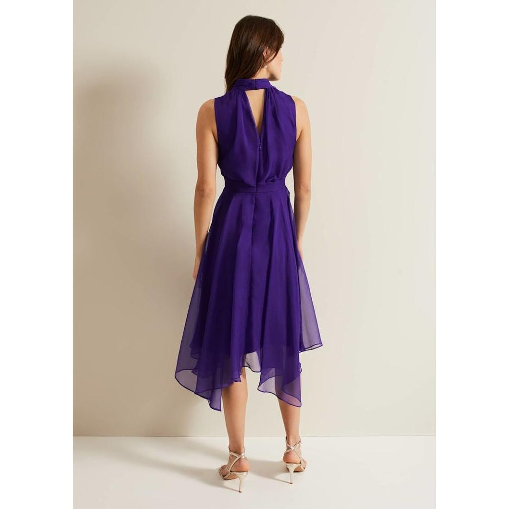 Phase Eight Lucinda Fit And Flare Dress - Purple - Beales department store