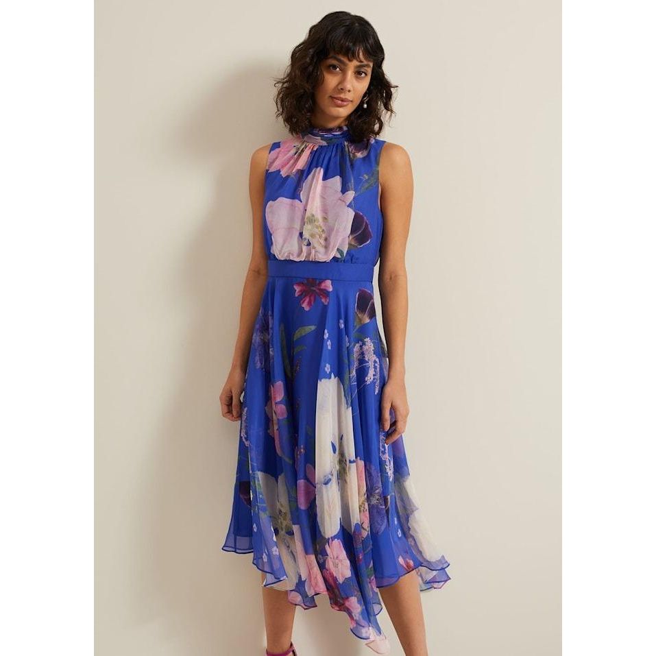 Phase Eight Lucinda Print Dress - Multi Coloured - Beales department store