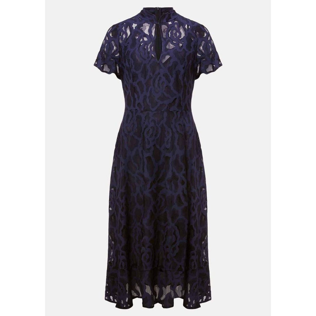 Phase Eight Lulu Lace Dress - Navy - Beales department store