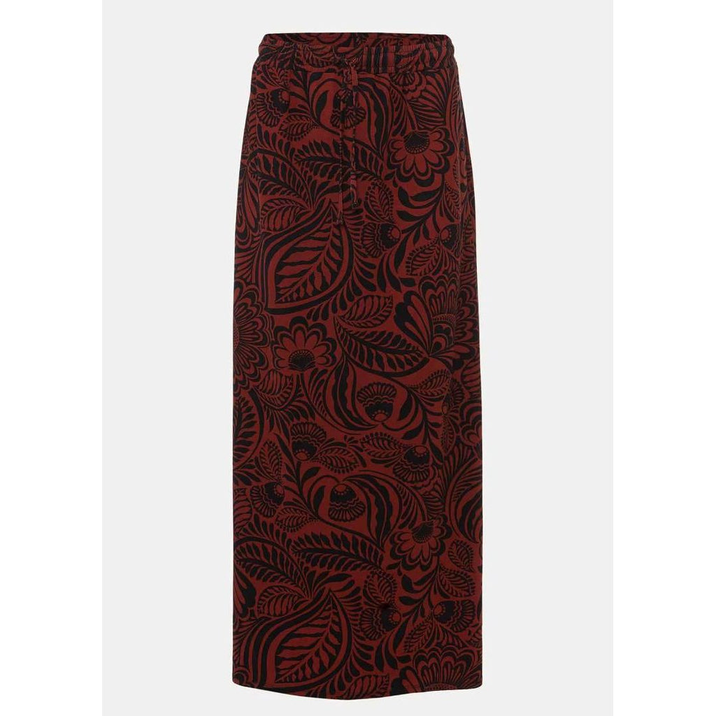 Phase Eight Mara Printed Skirt - Black/Spice - Beales department store