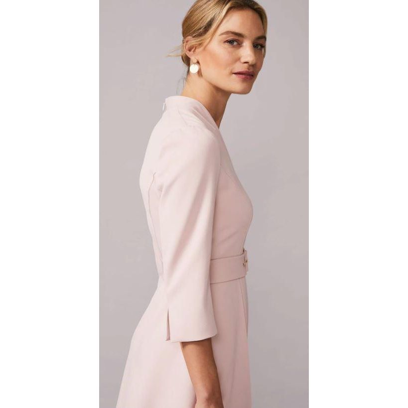 Phase Eight Margot Belted Dress - Antique Rose - Beales department store