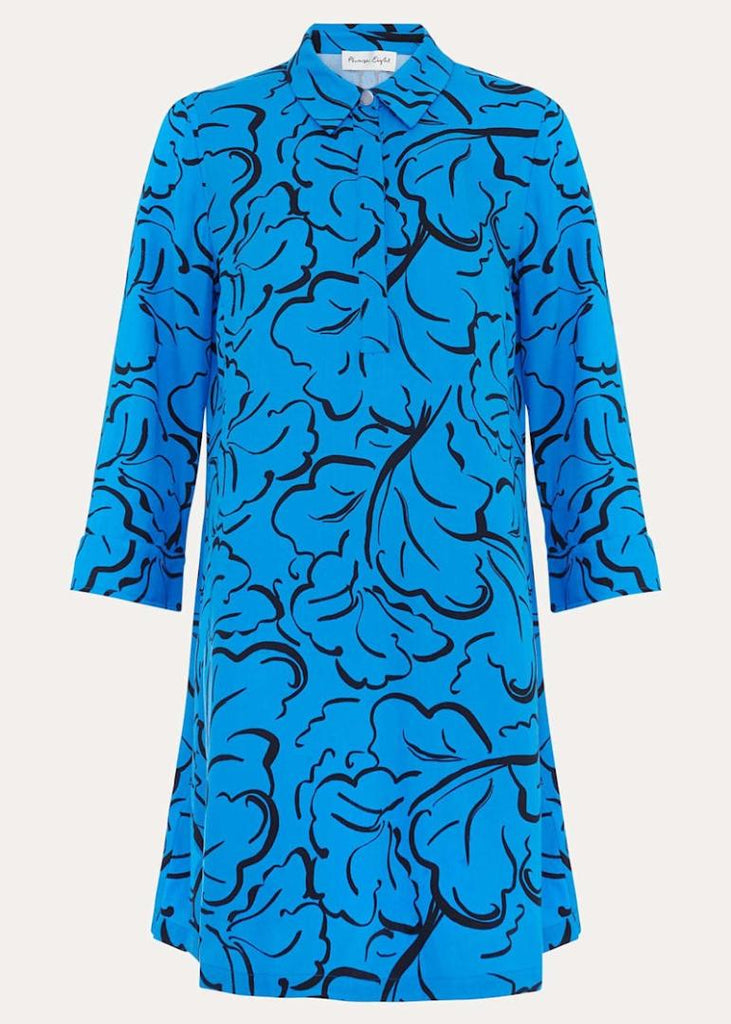 Phase Eight Marina Leaf Tunic - Blue - Beales department store