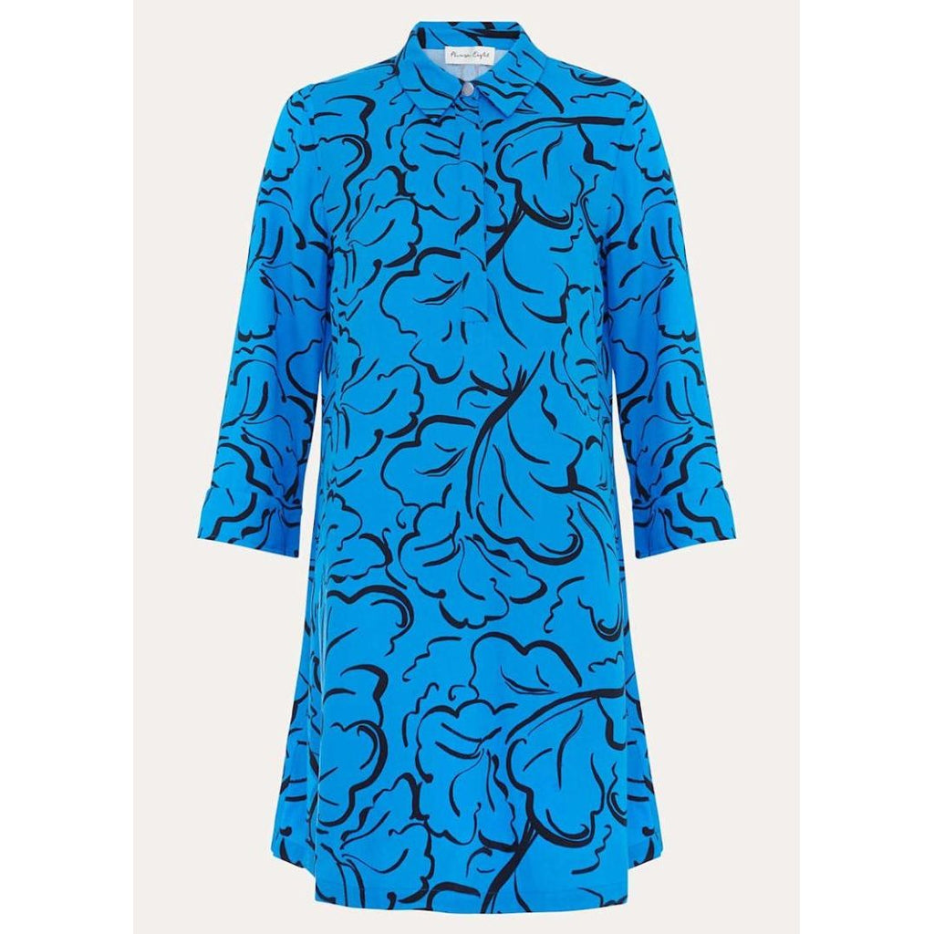 Phase Eight Marina Leaf Tunic - Blue - Beales department store