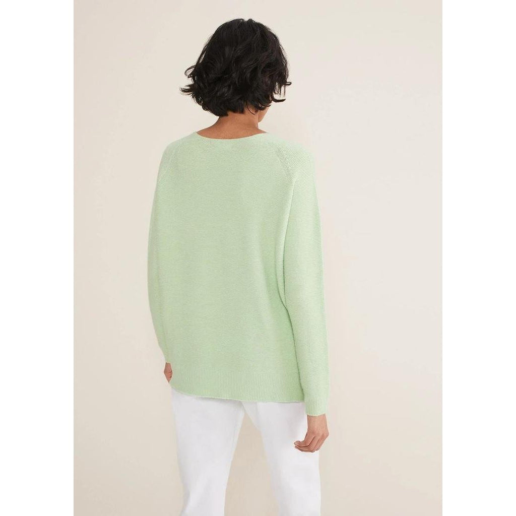 Phase Eight Melissa V Neck Knitted Jumper - Pistachio - Beales department store