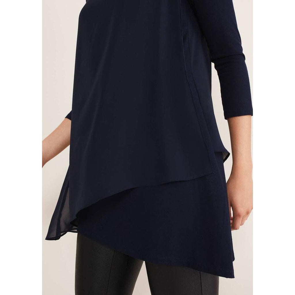 Phase Eight Mika Longline Top - Midnight - Beales department store