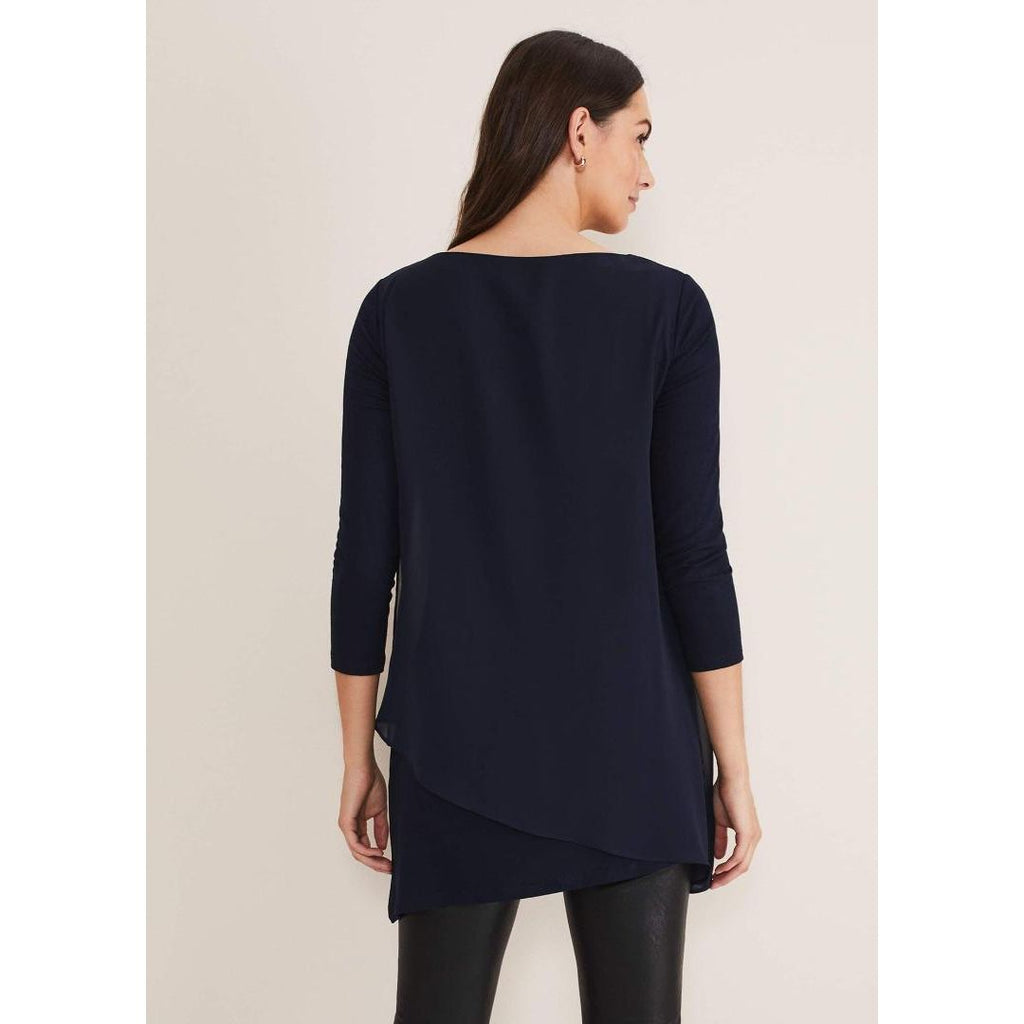 Phase Eight Mika Longline Top - Midnight - Beales department store