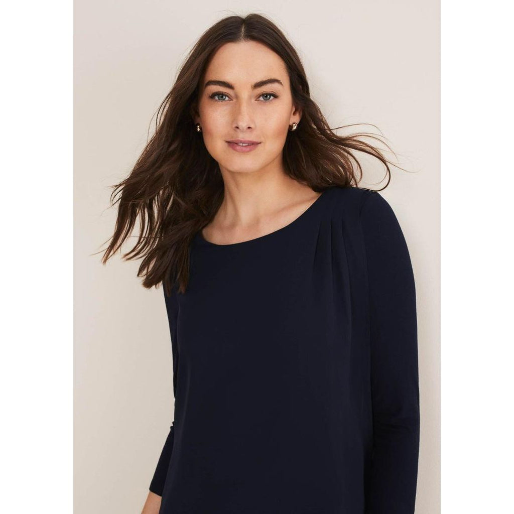 Phase Eight Mika Longline Top - Midnight - Beales department store