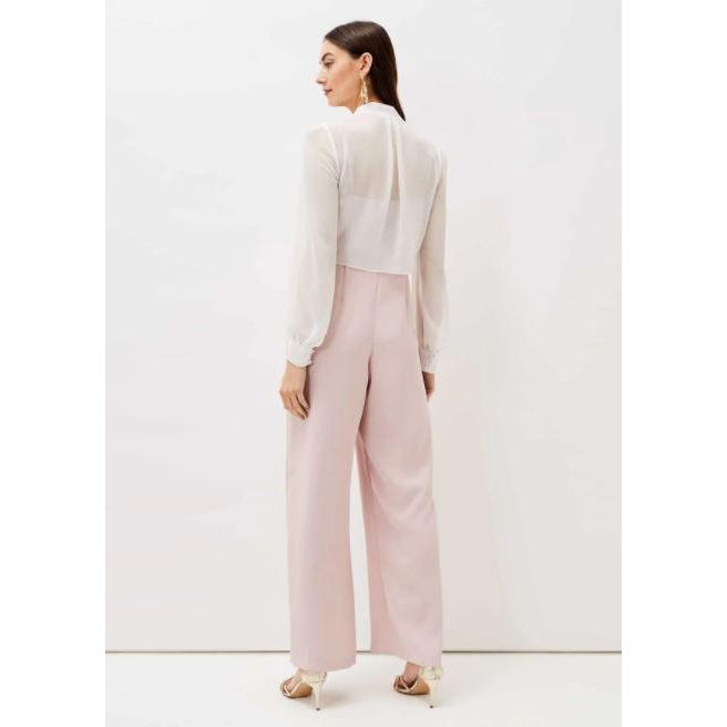 Phase Eight Mindy Wide Leg Jumpsuit - Ivory/Antique Rose - Beales department store